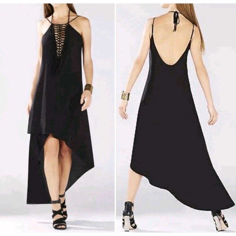 BCBG MAZAZRIA Danita dress for women size M black, lightweight with thin straps - Picture 3 of 16